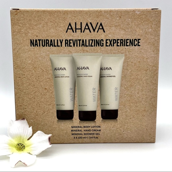 AHAVA Mineral Body Lotion, Shower Gel & Hand Cream Boxed Set - Picture 9 of 14